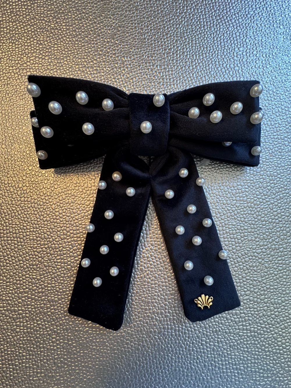 LELE SADOUGHI Women's Pearl
Embellished Antoinette Bow Barrette - Picture 2 of 7
